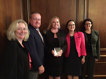 Julie A. Johnson with Women & the Law Committee members.