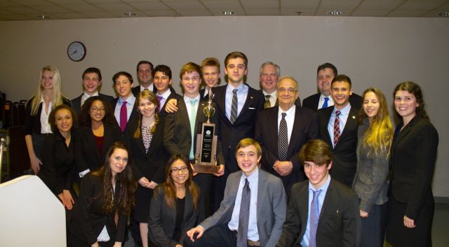 Evanston Township High School won first place. 