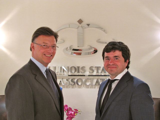 ISBA President John G. Locallo and Moldovan Bar Association President Alexander Turcan