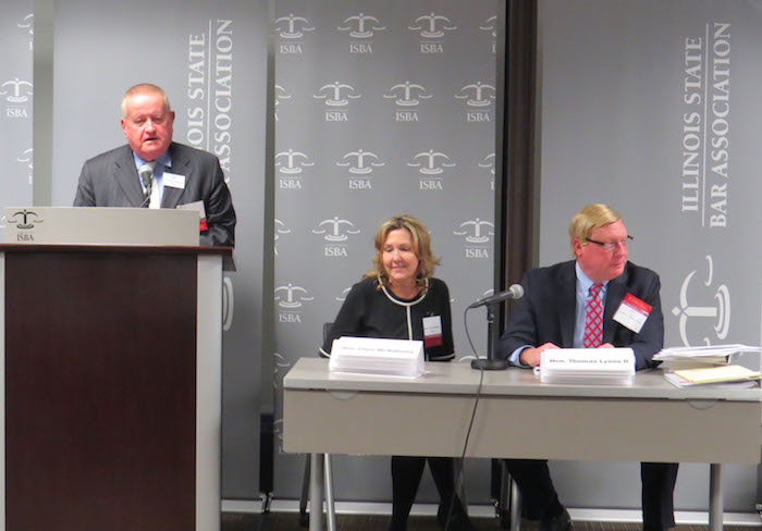 Hon. Russell Hartigan (ret.), Hon. Clare E. McWilliams, and Hon. Thomas V. Lyons