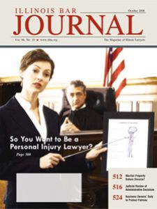 October 2008 Illinois Bar Journal Issue Cover