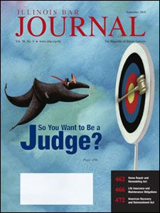 September 2010 Illinois Bar Journal Issue Cover