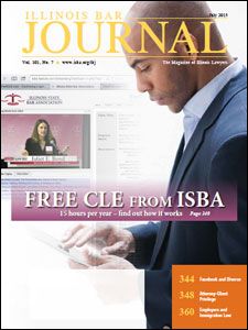 July 2013 Illinois Bar Journal Issue Cover