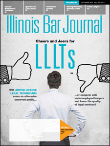 September 2015 Illinois Bar Journal Issue Cover