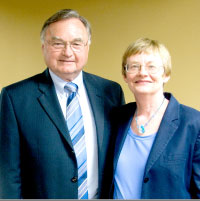 Honorable Lloyd A. Karmeier, Illinois Supreme Court Judge, Fifth District with Lois Wood, 