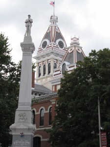 The Livingston County Courthouse was built in Pontiac in 1875.